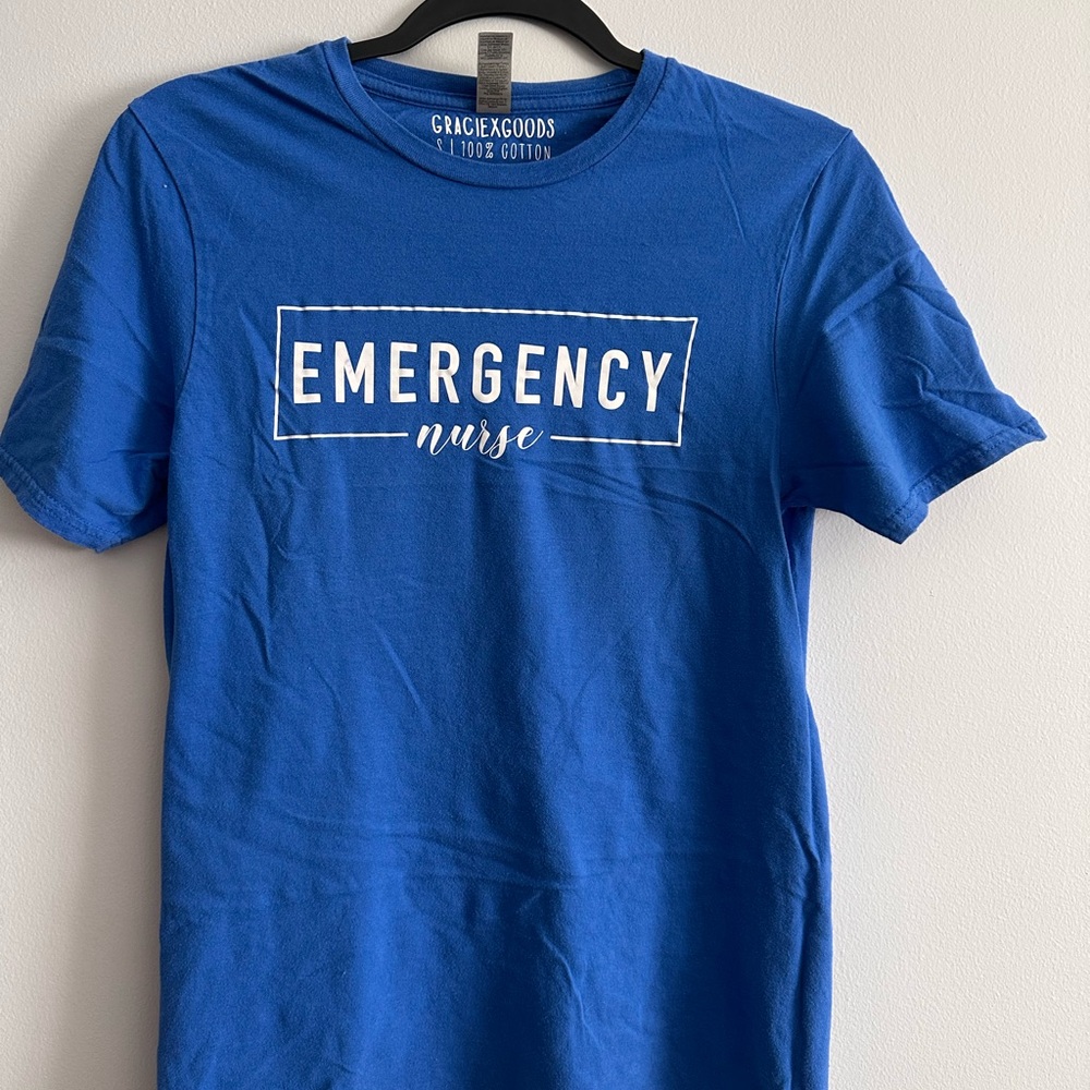 Blue Emergency Nurse T-Shirt
